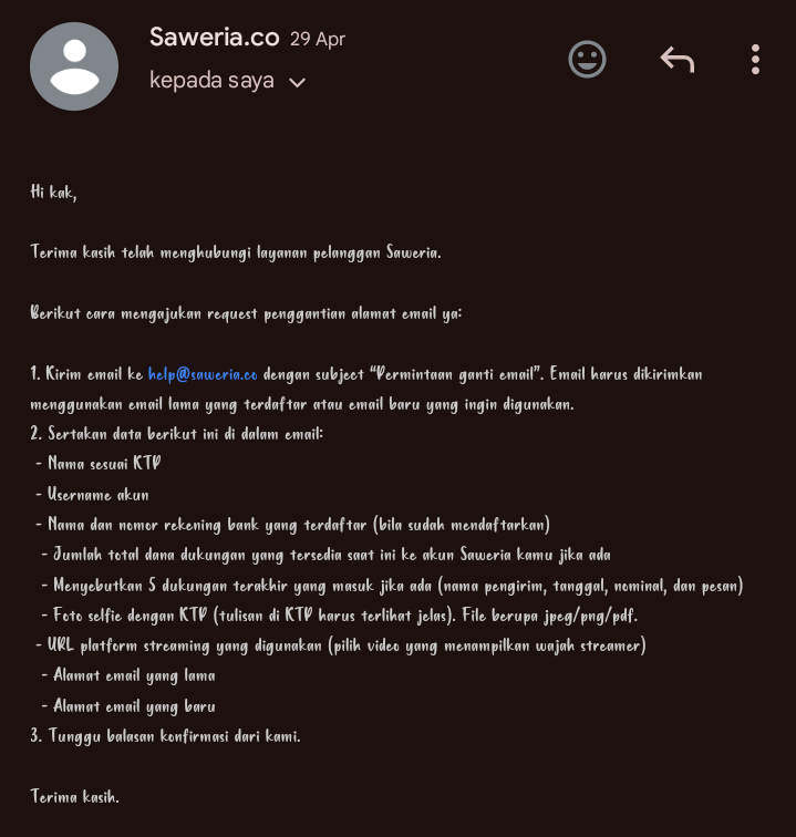 Email Saweria